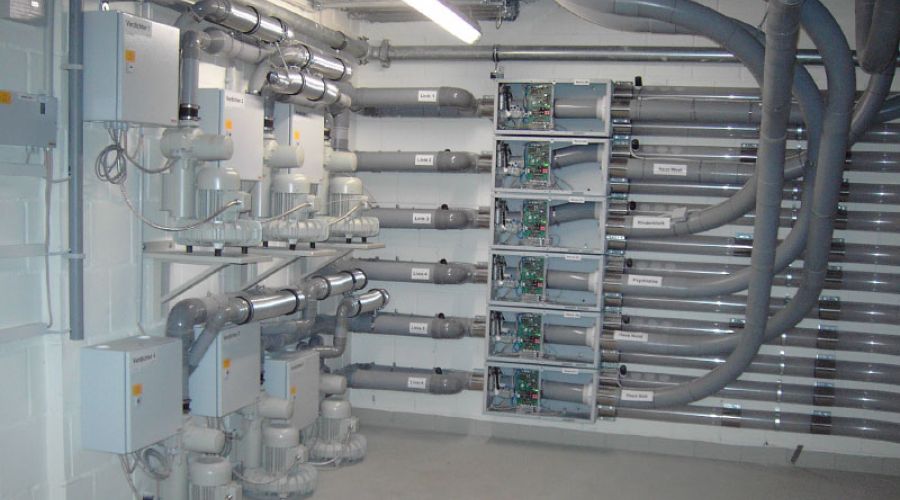 Diverting Junction for Pneumatic Tube Systems Diverting Junction for Pneumatic Tube Systems